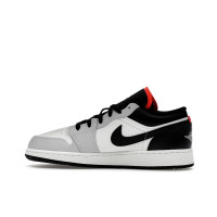 Подростковые Jordan 1 Low Black Summit White Infrared (GS)