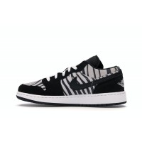 Подростковые Jordan 1 Low Zebra (GS)