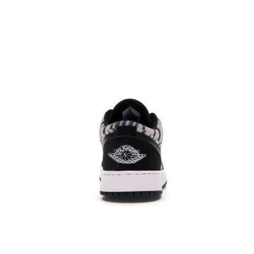 Кроссы Jordan 1 Low Zebra (GS) - подростковая сетка размеров