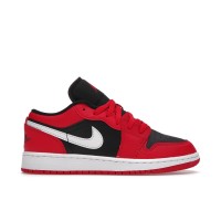 Подростковые кроссовки Jordan 1 Low Black Very Berry (GS)