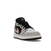 Подростковые Jordan 1 Low Black Grey Pink (GS)