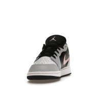Подростковые Jordan 1 Low Black Grey Pink (GS)