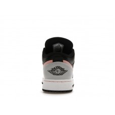 Подростковые Jordan 1 Low Black Grey Pink (GS)