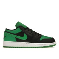 Подростковые кроссовки Jordan 1 Low Lucky Green (GS)