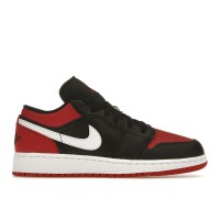 Подростковые кроссовки Jordan 1 Low Alternate Bred Toe (GS)