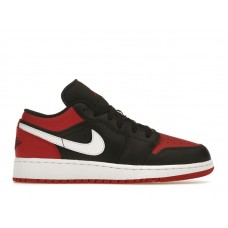 Подростковые кроссовки Jordan 1 Low Alternate Bred Toe (GS)