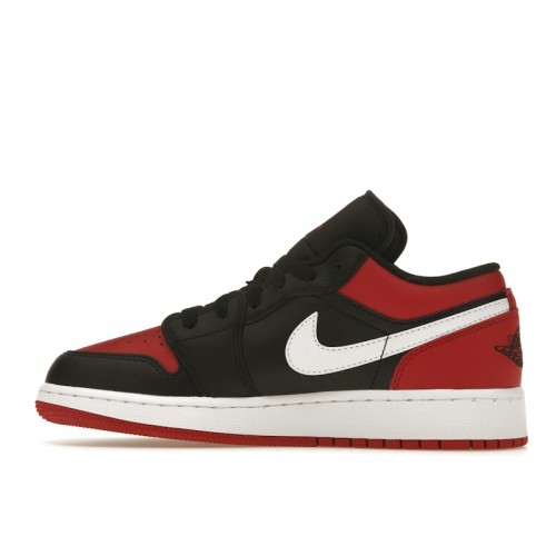 Кроссы Jordan 1 Low Alternate Bred Toe (GS) - подростковая сетка размеров