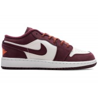Подростковые кроссовки Jordan 1 Low Night Maroon (GS)