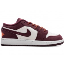Подростковые кроссовки Jordan 1 Low Night Maroon (GS)