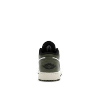 Подростковые Jordan 1 Low Black Toe Medium Olive (GS)