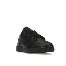 Подростковые Jordan 1 Low Triple Black (2022) (GS)