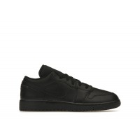 Подростковые Jordan 1 Low Triple Black (2022) (GS)