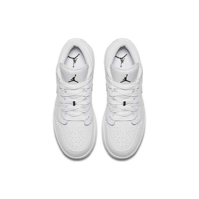 Air Jordan 1 Low GS Triple White - подростковая сетка размеров Air Jordan 1 Low GS Triple White - подростковая сетка размеров