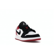 Подростковые Jordan 1 Low Black Toe (2019) (GS)