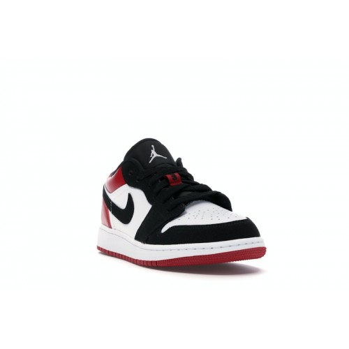 Air Jordan 1 Low GS Black Toe - подростковая сетка размеров