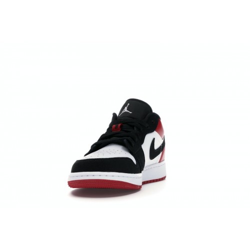 Air Jordan 1 Low GS Black Toe - подростковая сетка размеров