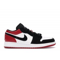 Подростковые Jordan 1 Low Black Toe (2019) (GS)