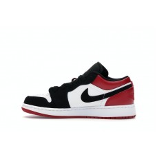 Подростковые Jordan 1 Low Black Toe (2019) (GS)