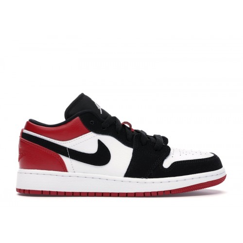 Air Jordan 1 Low GS Black Toe - подростковая сетка размеров