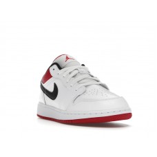 Подростковые Jordan 1 Low White Gym Red (GS)