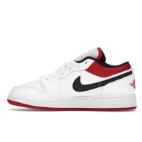Подростковые Jordan 1 Low White Gym Red (GS)