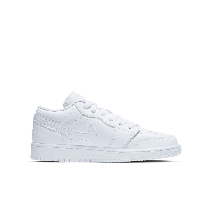 Air Jordan 1 Low GS Triple White - подростковая сетка размеров Air Jordan 1 Low GS Triple White - подростковая сетка размеров
