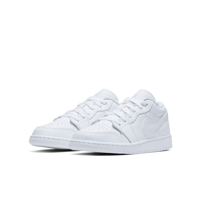 Air Jordan 1 Low GS Triple White - подростковая сетка размеров Air Jordan 1 Low GS Triple White - подростковая сетка размеров