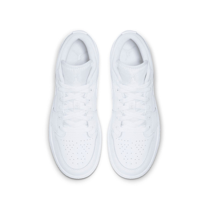 Air Jordan 1 Low GS Triple White - подростковая сетка размеров Air Jordan 1 Low GS Triple White - подростковая сетка размеров