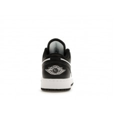 Подростковые Jordan 1 Low White Black (GS)