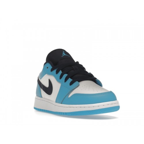 Кроссы Jordan 1 Low UNC (2021) (GS) - подростковая сетка размеров