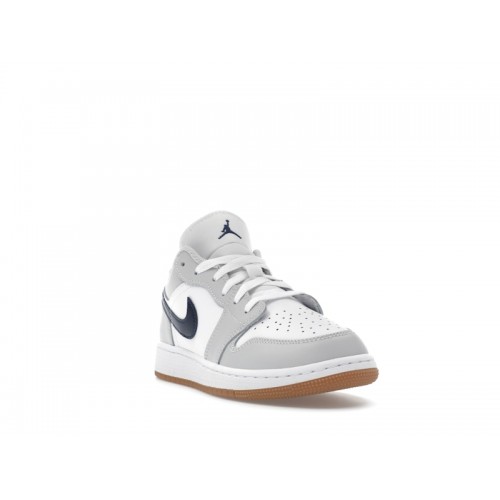 Air Jordan 1 Low GS Georgetown - подростковая сетка размеров