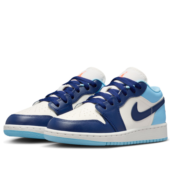 Air Jordan 1 Low GS Sail Blue Chill - подростковая сетка размеров Air Jordan 1 Low GS Sail Blue Chill - подростковая сетка размеров