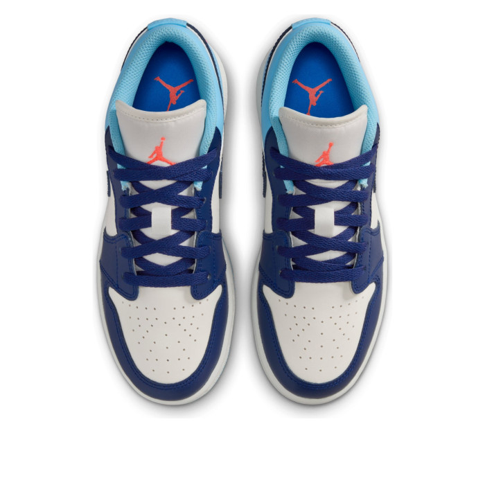 Air Jordan 1 Low GS Sail Blue Chill - подростковая сетка размеров Air Jordan 1 Low GS Sail Blue Chill - подростковая сетка размеров