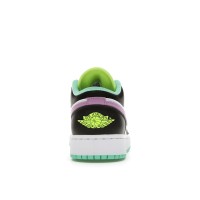 Подростковые Jordan 1 Low Green Glow Violet Shock (GS)