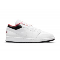 Подростковые Jordan 1 Low White Black Infrared (GS)
