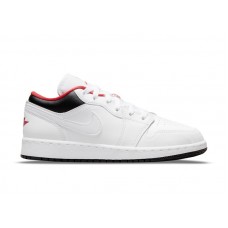 Подростковые Jordan 1 Low White Black Infrared (GS)