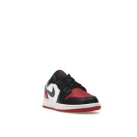 Подростковые Jordan 1 Low Bred Toe 20 (GS)