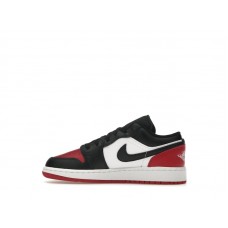 Подростковые Jordan 1 Low Bred Toe 20 (GS)