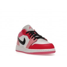Подростковые Jordan 1 Low Pink Red (GS)