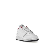 Подростковые Jordan 1 Low White Gym Red Black (GS)