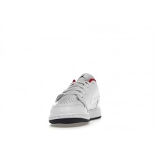 Подростковые Jordan 1 Low White Gym Red Black (GS)