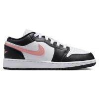 Подростковые Jordan 1 Low White Black Rust Pink (GS)