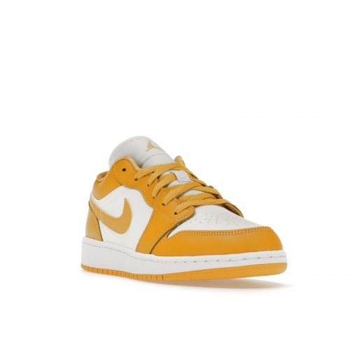 Кроссы Jordan 1 Low White Pollen (GS) - подростковая сетка размеров