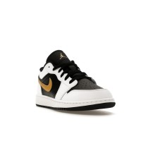 Подростковые Jordan 1 Low Gold Swoosh (GS)