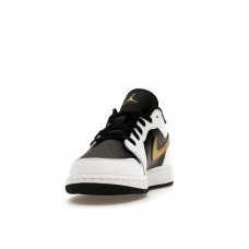 Подростковые Jordan 1 Low Gold Swoosh (GS)