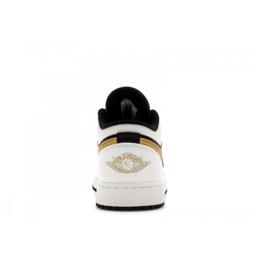Air Jordan 1 Low GS Gold Swoosh - подростковая сетка размеров