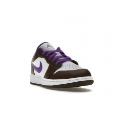 Подростковые Jordan 1 Low Purple Mocha (GS)