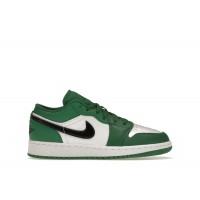 Подростковые кроссовки Jordan 1 Low Pine Green (GS)