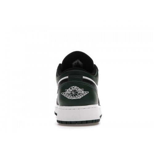Кроссы Jordan 1 Low Green Toe (GS) - подростковая сетка размеров