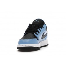 Подростковые Jordan 1 Low University Blue Black (GS)